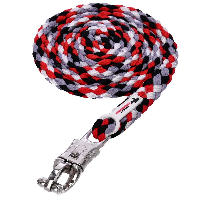 Schockemohle Panic Style Leadrope - Black/True Red